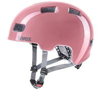 uvex hlmt 4 - Casque de vélo léger pour Enfants - Ajustement Individuel - Rembourrage intérieur Lavable - rosé - Grey - 51-55 cm