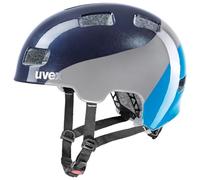 uvex hlmt 4 - Casque de vélo léger pour Enfants - Ajustement Individuel - Rembourrage intérieur Lavable - Deep Space - Blue - 55-58 cm