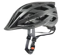uvex Casque vélo i-vo CC – Léger, ajustement individuel, éclairage LED – Black-Smoke Matt 52-57 cm