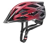 uvex I-Vo CC - Casque Polyvalent Léger pour Hommes et Femmes - Réglage de la Taille Individuel - à Compléter avec Un Éclairage LED - Red Black - 52-57 cm