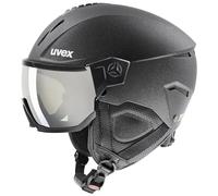 uvex Instinct Visor - Casque de Ski pour Hommes et Femmes - avec Visière - Réglage de la Taille Individuel - Black Matt - 59-61 cm