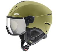 uvex Instinct Visor - Casque de Ski pour Hommes et Femmes - avec Visière - Réglage de la Taille Individuel - Crocodile Matt - 53-55 cm
