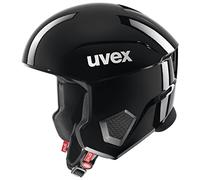 uvex Invictus - Casque de Ski pour Hommes et Femmes - Ventilation Optimisée - Coussinets de Joues de Secours - All Black - 55-56 cm