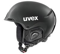 uvex Jakk+ Ias - Casque de Ski pour Hommes et Femmes - Réglage de la Taille Individuel - Ventilation Optimisée - Black Matt - 52-55 cm