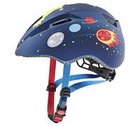 uvex Kid 2 CC - Casque de Vélo Léger pour Enfants - Réglage de la Taille Individuel - à Compléter avec Un Éclairage LED - Dark Blue Rocket Matt - 46-52 cm