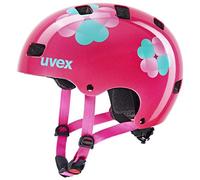 uvex Kid 3 - Casque de vélo Robuste pour Enfants - Ajustement Individuel - Rembourrage intérieur Lavable - Pink Flower - 55-58 cm