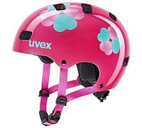 uvex Kid 3 - Casque de vélo Robuste pour Enfants - Ajustement Individuel - Rembourrage intérieur Lavable - Pink Flower - 51-55 cm