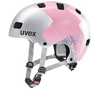 uvex Kid 3 - Casque de vélo Robuste pour Enfants - Ajustement Individuel - Rembourrage intérieur Lavable - Silver - rosé - 55-58 cm