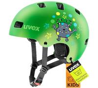 uvex Kid 3 CC - Casque de Vélo Solide pour Enfants - Réglage de la Taille Individuel - Ventilation Optimisée - Green Matt - 51-55 cm