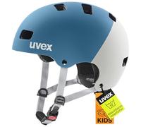 uvex Kid 3 CC - Casque de Vélo Solide pour Enfants - Réglage de la Taille Individuel - Ventilation Optimisée - Dark Cyan - Rhino Matt - 51-55 cm