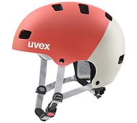 uvex Kid 3 CC - Casque de Vélo Solide pour Enfants - Réglage de la Taille Individuel - Ventilation Optimisée - Grapefruit - Sand Matt - 51-55 cm