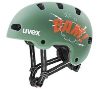 Uvex - Kid 4 Style - Casque de cyclisme - 55-58 cm - bam moss green / papaya matt
