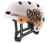 Uvex Kid 4 Style Junior Helmet Beige 55-58 cm Enfants Super Hero Warm Grey Matt