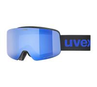 Uvex - Kid's Pwdr Full Mirror S2 (VLT 28% - Masque de ski - black matt / mirror blue