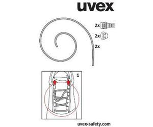 Uvex Lacetsrsenkel 95913 Kit de lacets élastiques 1 X-Craft 9591