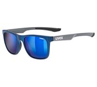 uvex Lunettes de sport LGL 42 bleue/gris mirror blue