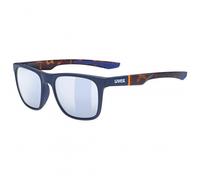 Uvex LGL 42 - lunettes de soleil pour hommes et femmes - effet miroir - catégorie de filtre 3 - blue matt havanna/ltm. silver - one size