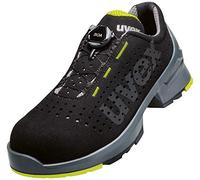 Uvex Low Shoe 65658 BOA S1 Size 46 PU W11, Chaussure de Protection Incendie et de sécurité Mixte Adulte, Lime Nero