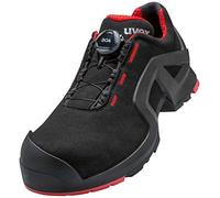 UVEX Low Shoe 65672 S3 Size 42 PU Sole W11, Chaussure de Protection Incendie et de sécurité Mixte Adulte, Nero Rosso