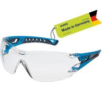 Uvex Lunettes de protection Pheos Nxt - Technologie supravision excellence - Sans métal, anti-buée et anti-rayures - Taille unique - Bleu/anthracite, transparent