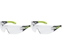 uvex Lunettes de Protection Pheos, Oculaire PC Incolore, Normes EN 166 & 170, Lentilles Antibuée, Résistantes aux Rayures - Produits Chimiques, Protection anti-UV400, Légeres (Lot de 2)