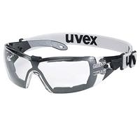 Uvex Lunettes de sécurité Pheos Guard - Supravision Extreme - Transparent/Noir-Gris - anti-buée - pour Homme/Femme