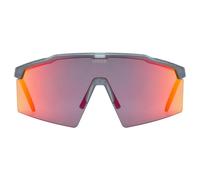 Uvex Lunettes de soleil Flowline Clair Supravision Mirror Red – Cat.2 Smoke Matt