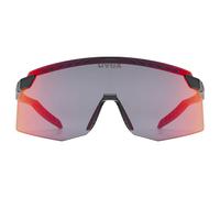 Uvex Lunettes de soleil Pace Stage Multicolore Colorvision Mirror Red CAT2 Noir Mat 01