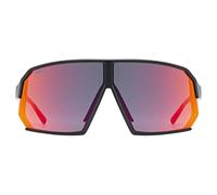 uvex Lunettes Sportstyle 237 Noir – verres miroir rouge