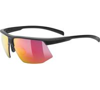 Uvex Aerios Sunglasses Clair Mirror Red/CAT3 Black Matt