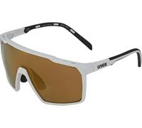 uvex Lunettes de Sport mtn perform S blanc mirror gold
