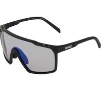 Uvex Mtn Perform S V Photochromic Sunglasses Clair Variomatic Mirror Blue/CAT1-3 Black Matt