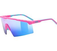 Uvex Flowline Sunglasses Rose Supravision Mirror Blue/CAT3 Pink Matt