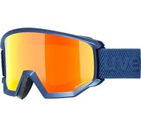 uvex Masque de ski athlétique CV pour adulte - Contraste - Bleu marine mat/orange/vert - Taille unique