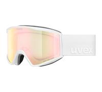Masque Uvex Blast CV blanc mat avec lentille miroir Rose