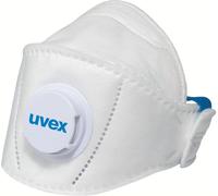 Uvex Masque pliable Silv-Air Premium Ffp1 Flat Fold Flatfold 5110+ 15 pièces