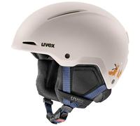 uvex minimo Style - Casque de Ski extrêmement léger et sûr avec réglage Individuel de la Taille et de Beaux Motifs pour Enfants - Gris Chaud - Squirrel - 48-52 cm
