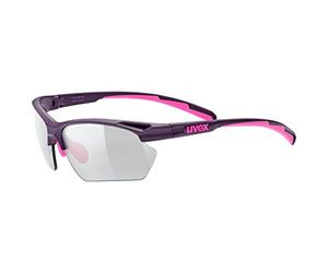 uvex Mixte Sportstyle 802 Small Vario Lunettes De Sport, Multicolore (Purple Pink/Smoke), Taille Unique EU
