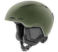 uvex Monte LT - Casque de Ski Robuste, léger et élégant pour Femmes et Hommes avec réglage Individuel de la Taille - Kaki Mat - 56-59 cm