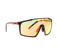 Lunettes Uvex mtn performer noir rouge avec verre à effet miroir rouge