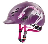 uvex Onyxx - Casque d’équitation Léger pour Enfants - Réglage de la Taille Individuel - Ventilation Optimale - Princess Berry Matt - 49-54 cm