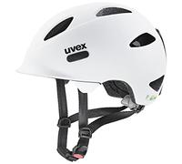 uvex OYO - Casque de Vélo Léger pour Enfants - Réglage de la Taille Individuel - à Compléter avec Un Éclairage LED - White - Black Matt - 50-54 cm