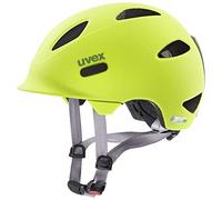 uvex OYO - Casque de Vélo Léger pour Enfants - Réglage de la Taille Individuel - à Compléter avec Un Éclairage LED - Neon Yellow-Moss Green Matt - 45-50 cm