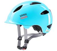 uvex OYO - Casque de Vélo Léger pour Enfants - Réglage de la Taille Individuel - à Compléter avec Un Éclairage LED - Cloud Blue - Grey - 50-54 cm