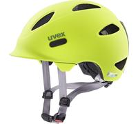 uvex Oyo casque enfants neon yellow-moss green 50-54 cm - technologie Inmould, uvex xTRA Shield, KID PROtect Pad, IAS-System, 10 ventilations, LED en option