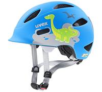 uvex OYO Style - Casque de Vélo Léger pour Enfants - Réglage de la Taille Individuel - à Compléter avec Un Éclairage LED - Dino Blue Matt - 45-50 cm