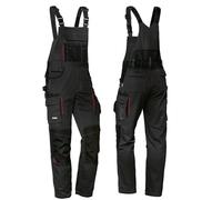 Uvex Pantalon Cargo Tune-up pour Le Travail - Salopette pour Homme - Noir/Rouge - 52