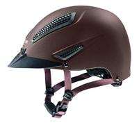 uvex Perfexxion Ii - Casque d’équitation Solide pour Hommes et Femmes - Réglage de la Taille Individuel - Ventilation Optimale - Brown Matt - 59-61 cm