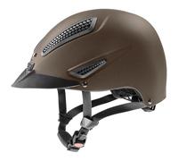 uvex Perfexxion Ii - Casque d’équitation Solide pour Hommes et Femmes - Réglage de la Taille Individuel - Ventilation Optimale - Brown Matt - 54-55 cm