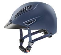 uvex Perfexxion Ii Glamour - Casque d’équitation Solide pour Hommes et Femmes - Réglage de la Taille Individuel - Ventilation Optimale - Blue Matt - 54-55 cm